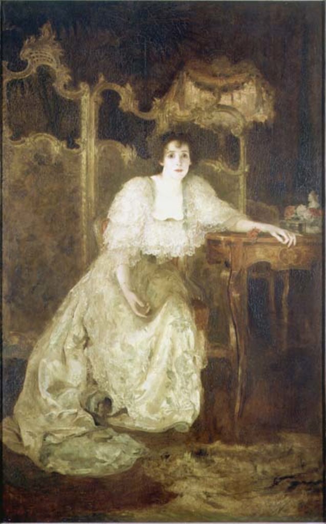 Detail of Mrs Patrick Campbell as Paula Tanqueray, 1894 by Solomon Joseph Solomon