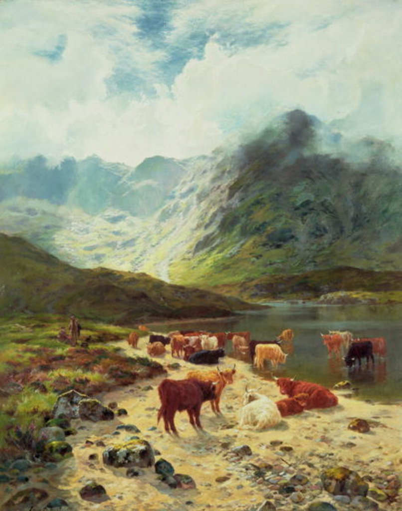Detail of Ross-shire Loch, 1888 by Louis Bosworth Hurt