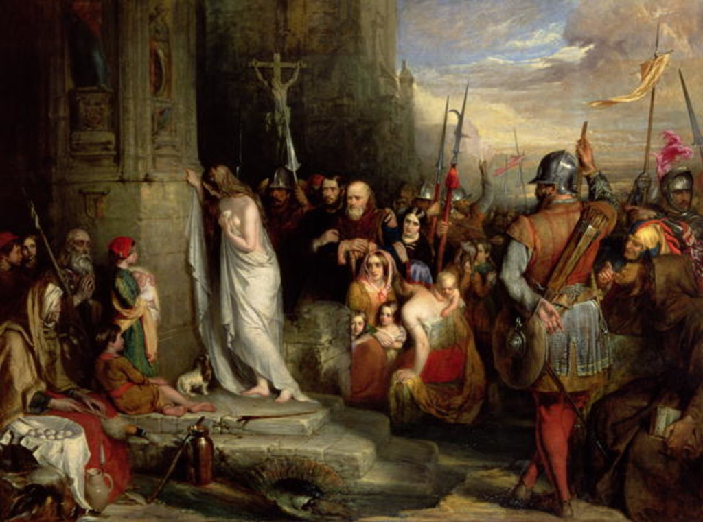 Detail of The Penance of Jane Shore by Robert Scott Lauder