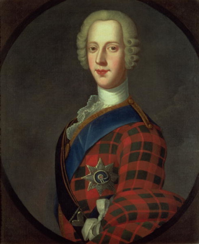 Detail of Prince Charles Edward Stuart by Robert Strange