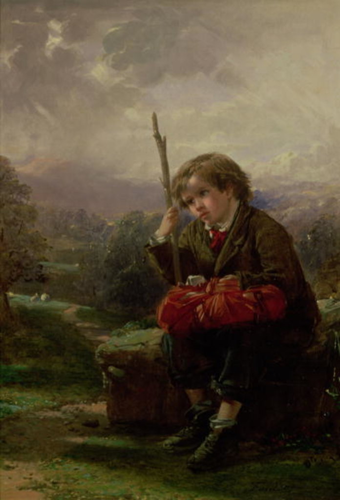 Detail of A Rest by the Way by Thomas Faed