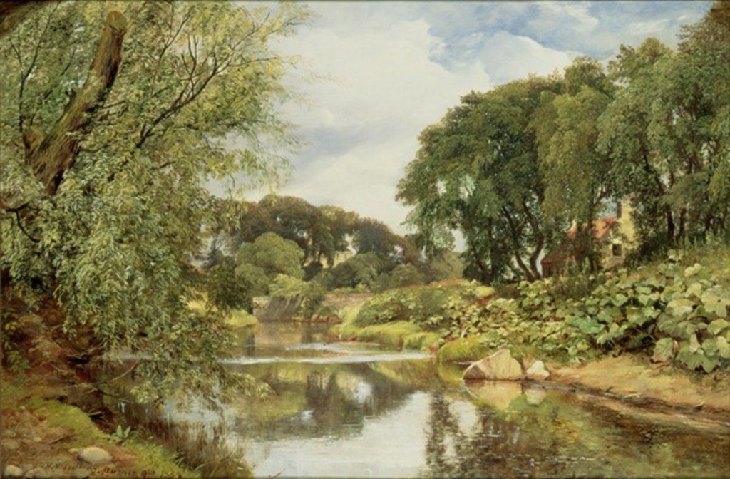 Detail of The Water of Leith, 1853 by Horatio McCulloch