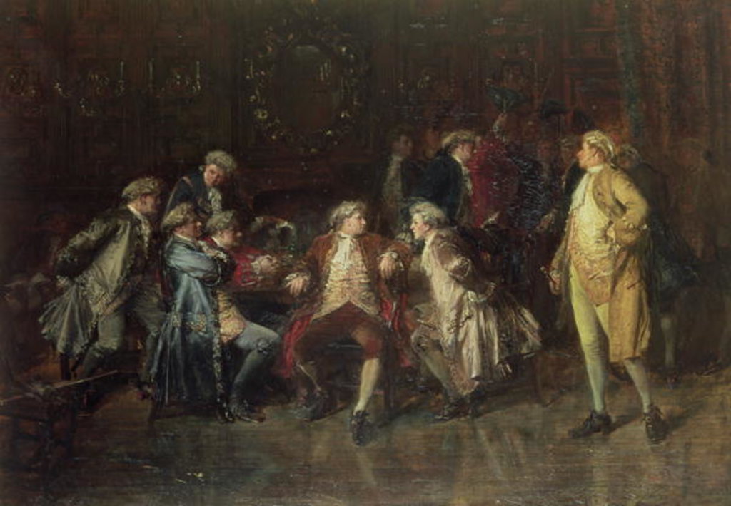 Detail of London Jacobites receiving news of the Prestonpans by George Ogilvy Reid