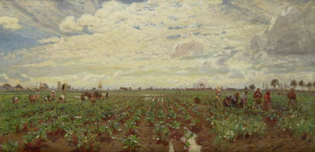 Detail of Fieldworkers, Holland, 1880s by David Murray