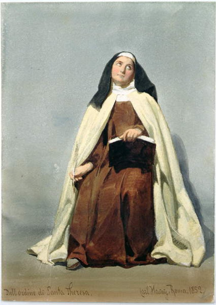 Detail of A Nun of the Order of St Theresa, 1852 by Carl Haag