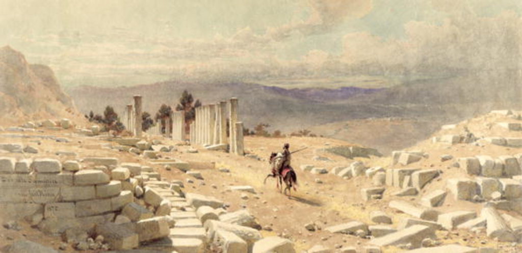 Detail of The Entrance of Ancient Samaria, 1870 by Carl Haag