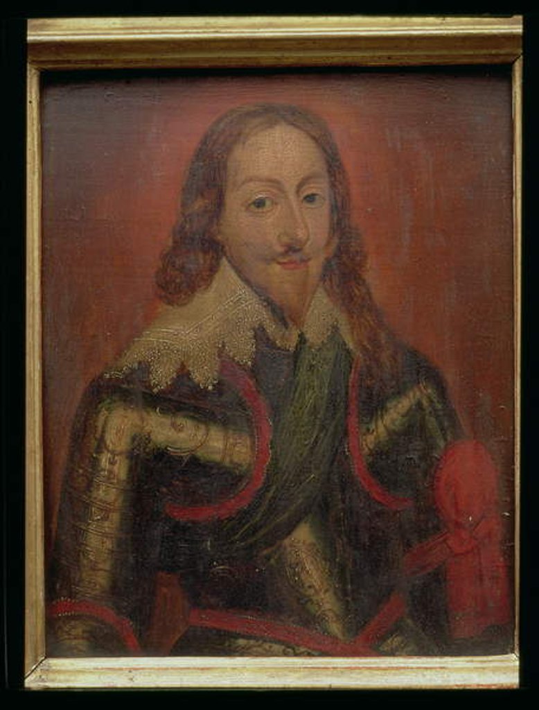 Detail of Portrait of King Charles I of England by English School