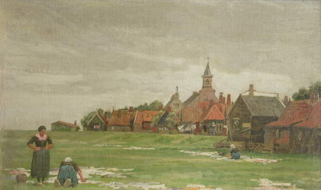 Detail of Washerwomen, Holland, 1876 by George Clausen