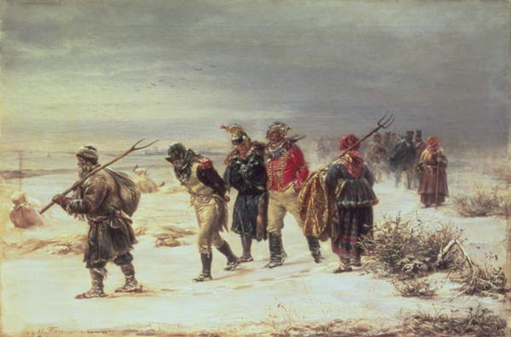 Detail of In the Year 1812 1873 by Illarion Mikhailovich Pryanishnikov