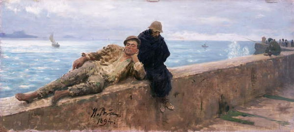Detail of Study of Vagabonds, 1894 by Ilya Efimovich Repin