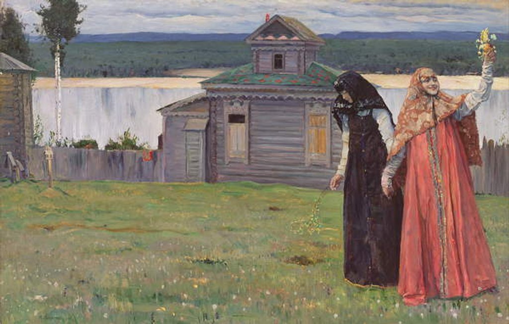 Detail of In a Secluded Monastery, 1915 by Mikhail Vasilievich Nesterov