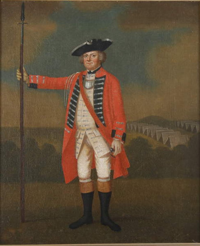 Detail of Portrait of a British Infantry Officer, c.1740-50 by David Morier