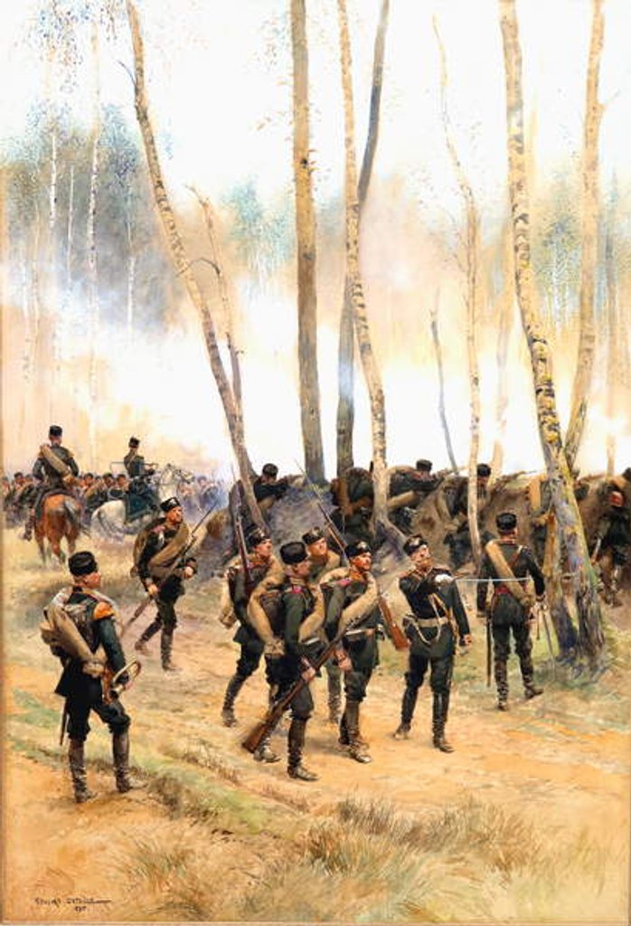 Detail of Soldier at the Front, 1885 by Jean-Baptiste Edouard Detaille