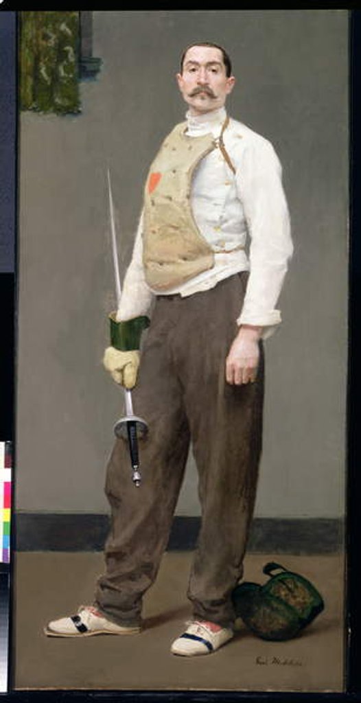 Detail of The Fencing Master, c.1900 by Julius Gari Melchers