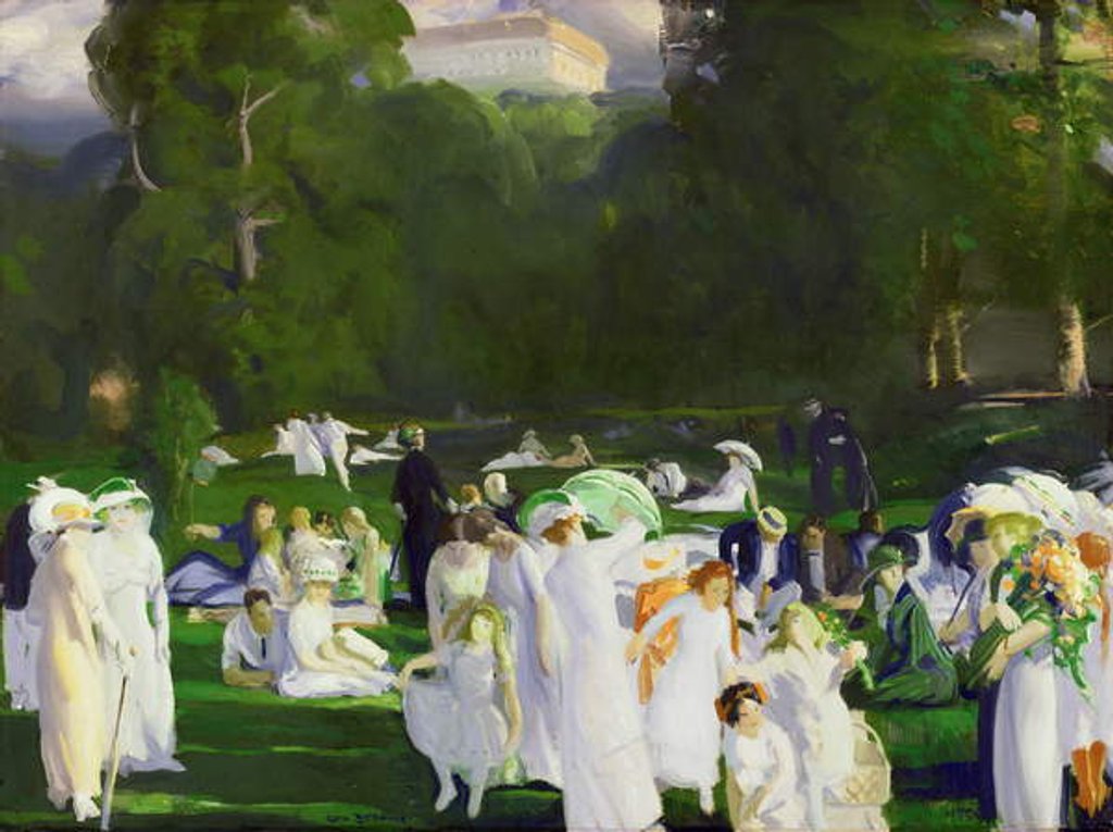 Detail of A Day in June, 1913 by George Wesley Bellows