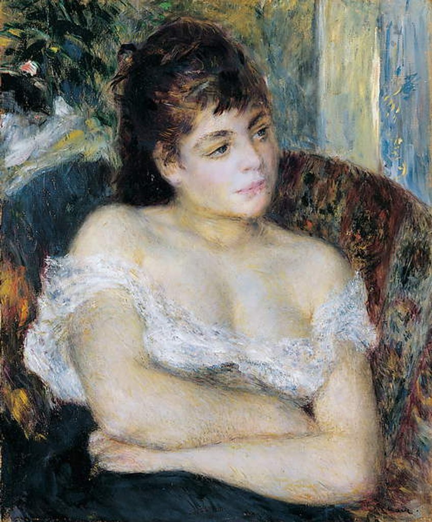Detail of Woman in an Armchair, 1874 by Pierre Auguste Renoir