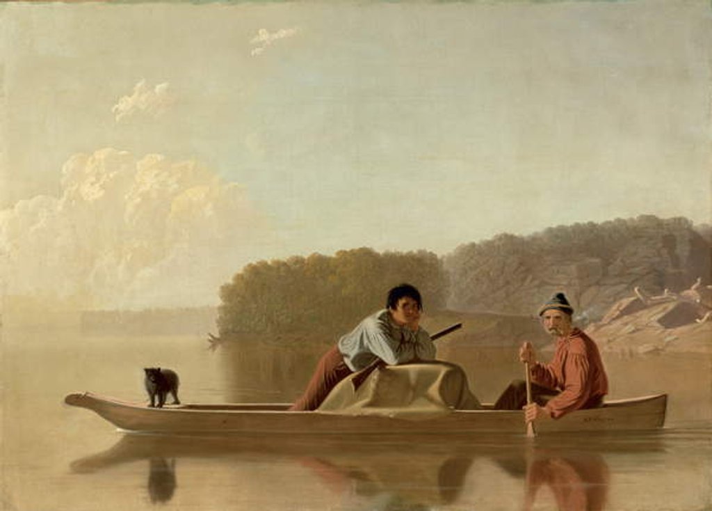 Detail of The Trapper's Return, 1851 by George Caleb Bingham