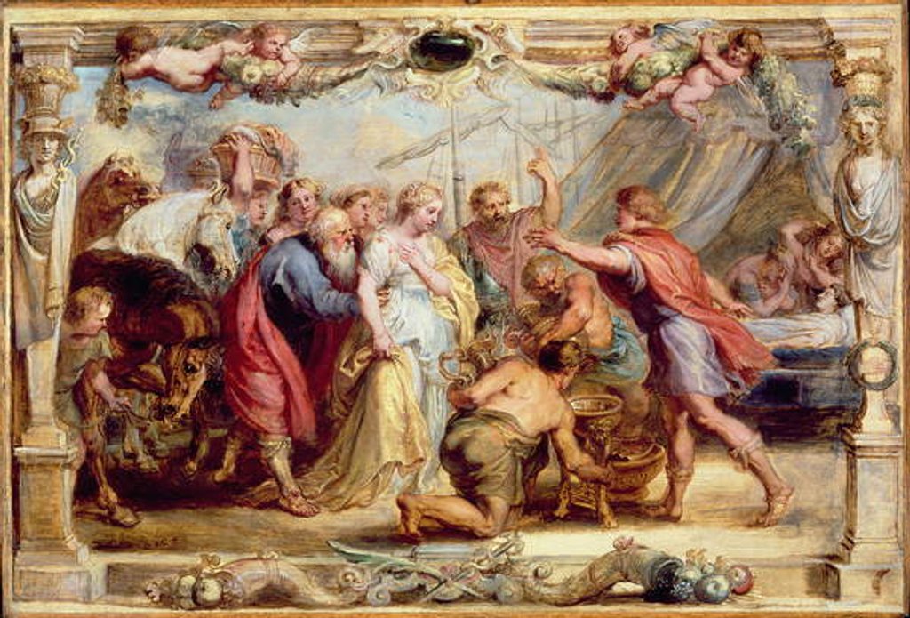 Detail of Briseis Given back to Achilles, 1630/1631 by Peter Paul Rubens