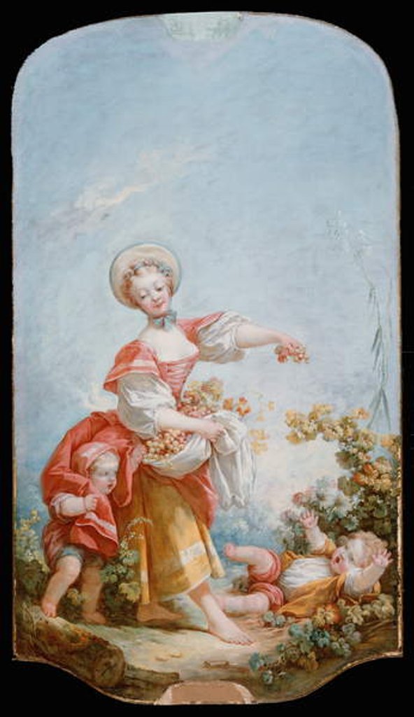 Detail of The Grape Gatherer, 1748-52 by Jean-Honore Fragonard