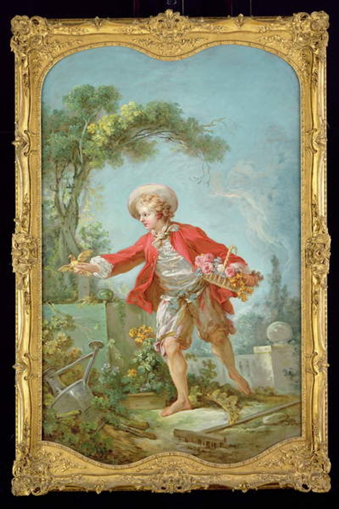 Detail of The Gardener, 1754/55 by Jean-Honore Fragonard