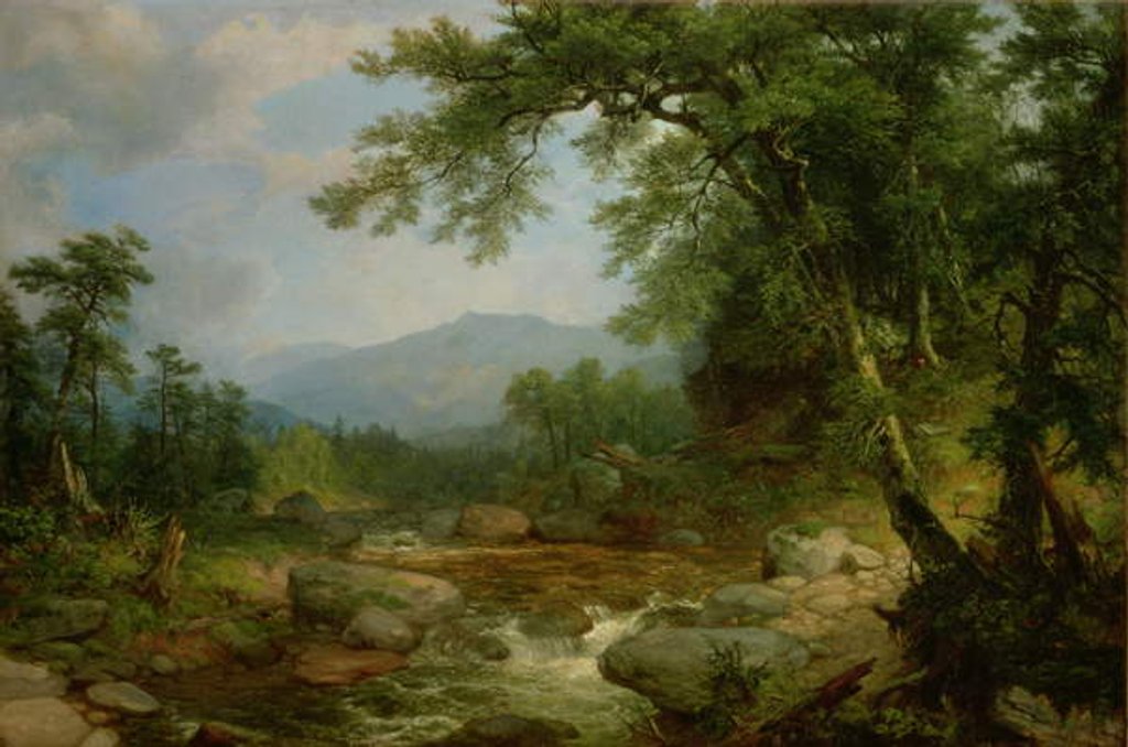 Detail of Monument Mountain, Berkshires, 1855-60 by Asher Brown Durand