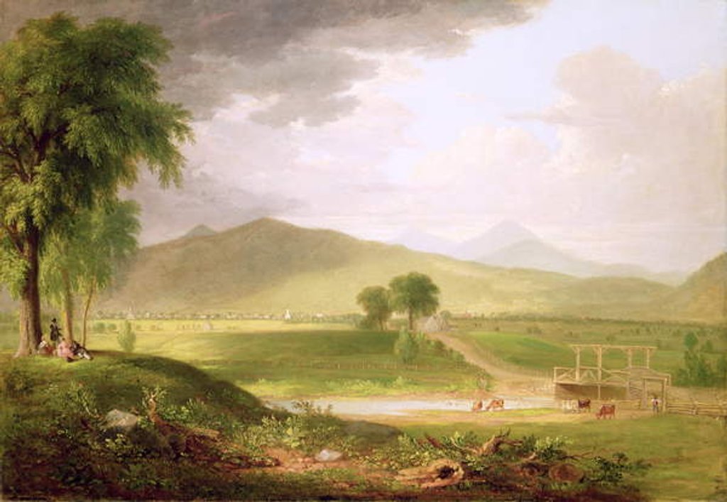 Detail of View of Rutland, Vermont, 1840 by Asher Brown Durand