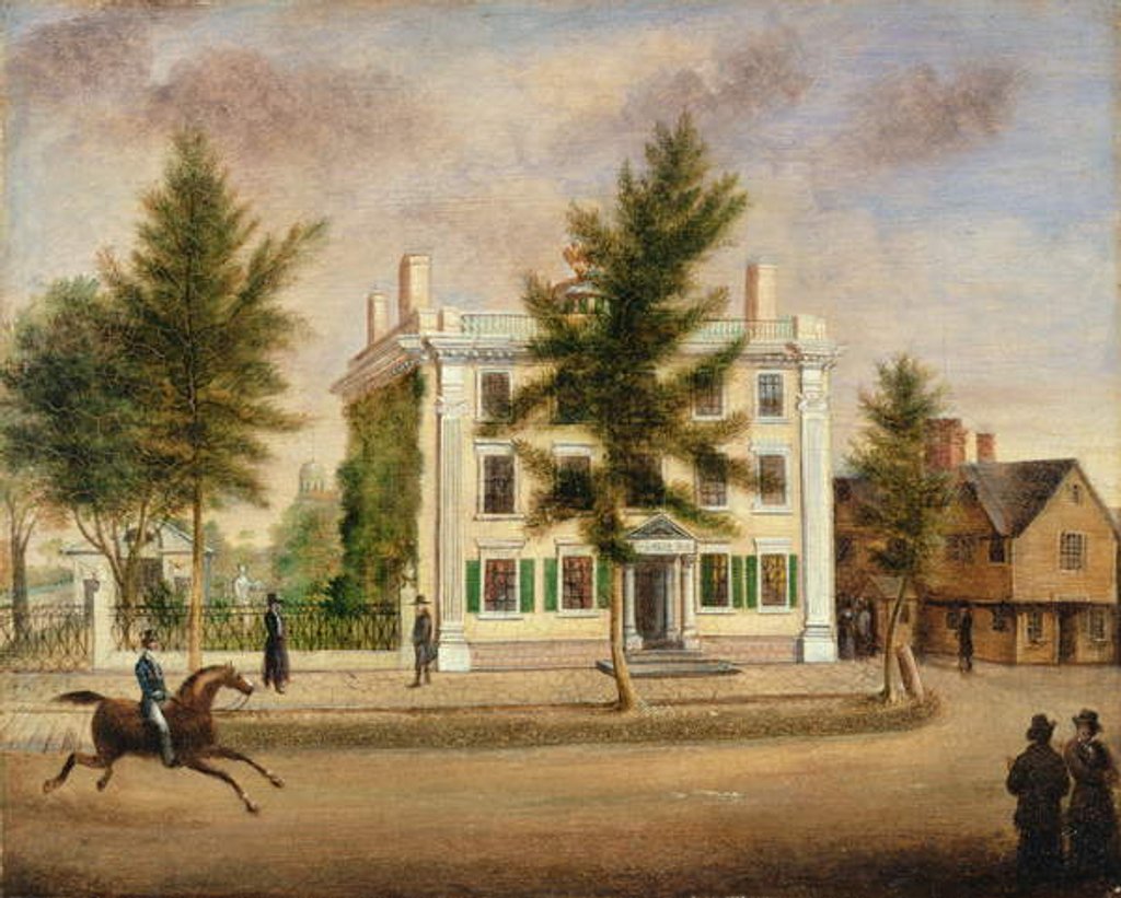 Detail of Pickman-Derby House, 74 Washington Street, Salem, Massachusetts, c.1825 by Mary Jane Derby