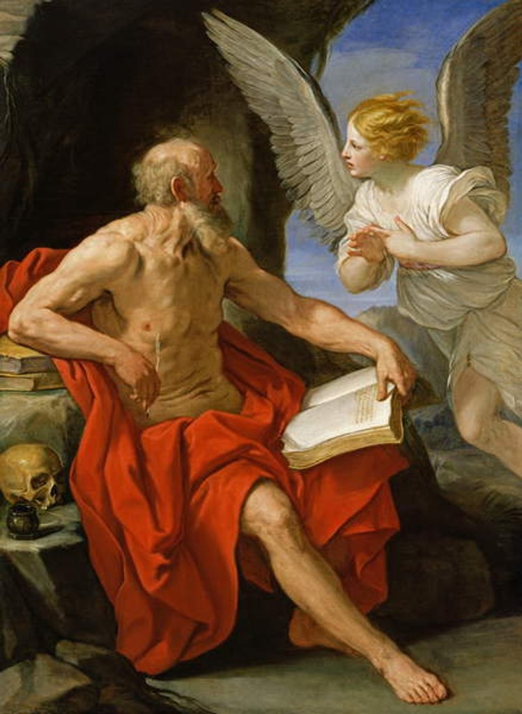 Detail of Angel Appearing to St. Jerome, c.1640 by Guido Reni