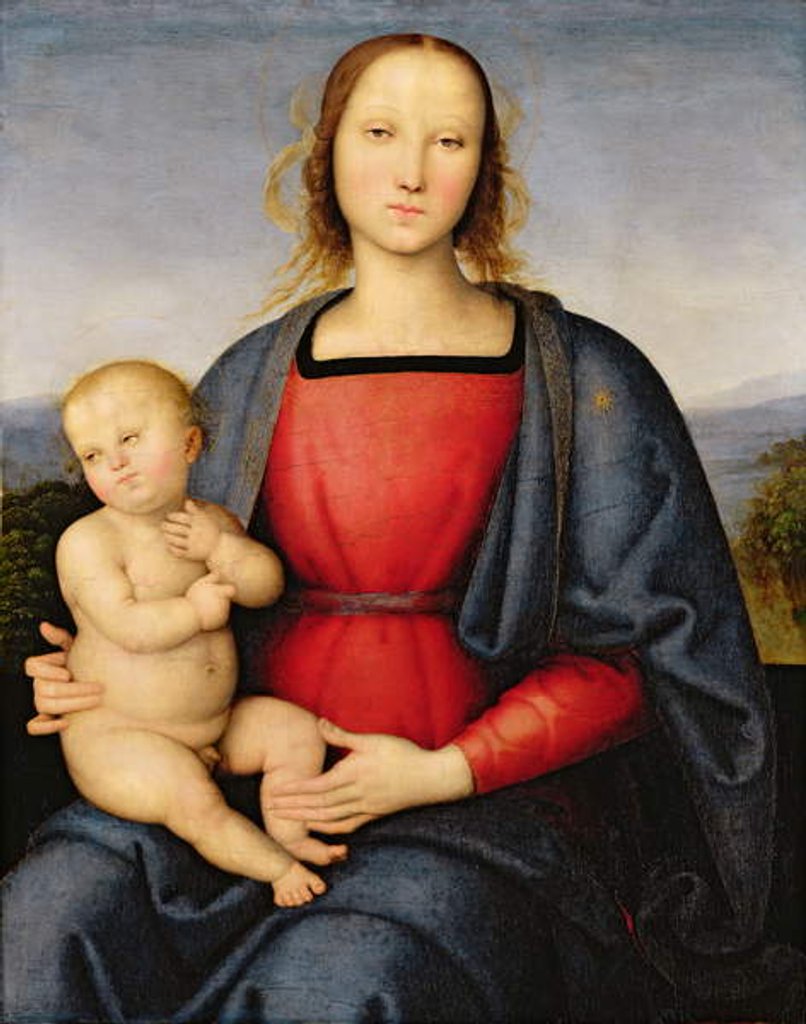 Detail of Madonna and Child, c.1500 by Pietro Perugino