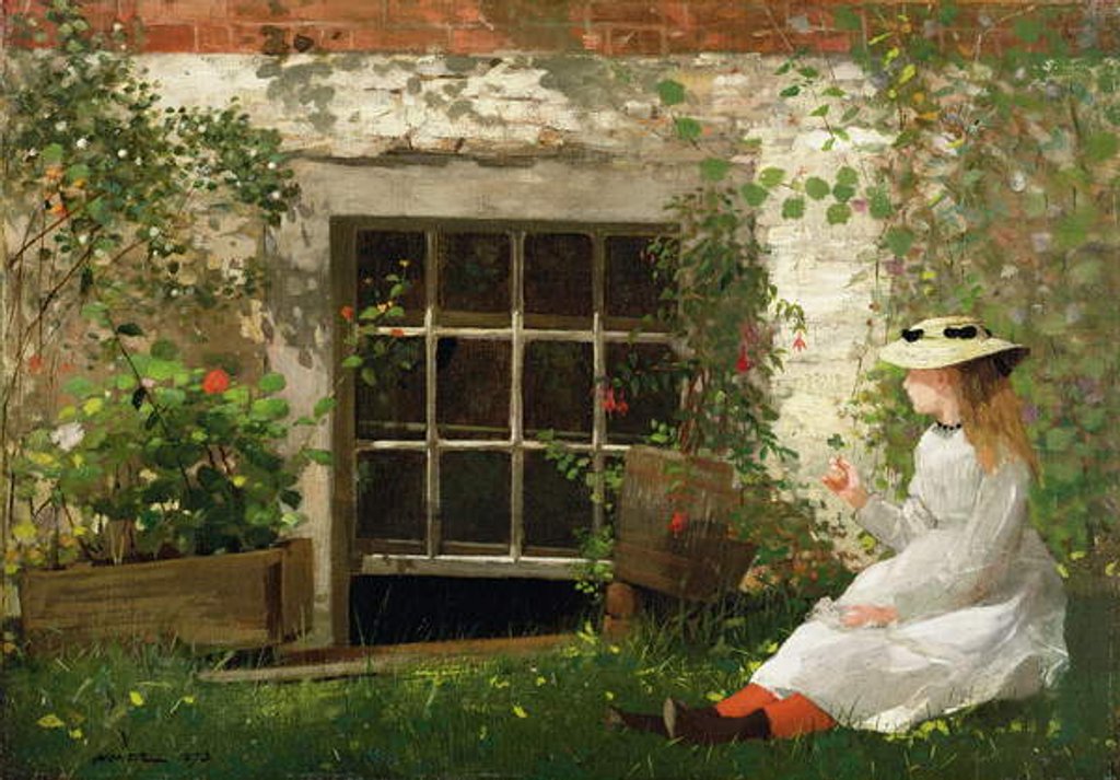 Detail of The Four Leaf Clover, 1873 by Winslow Homer