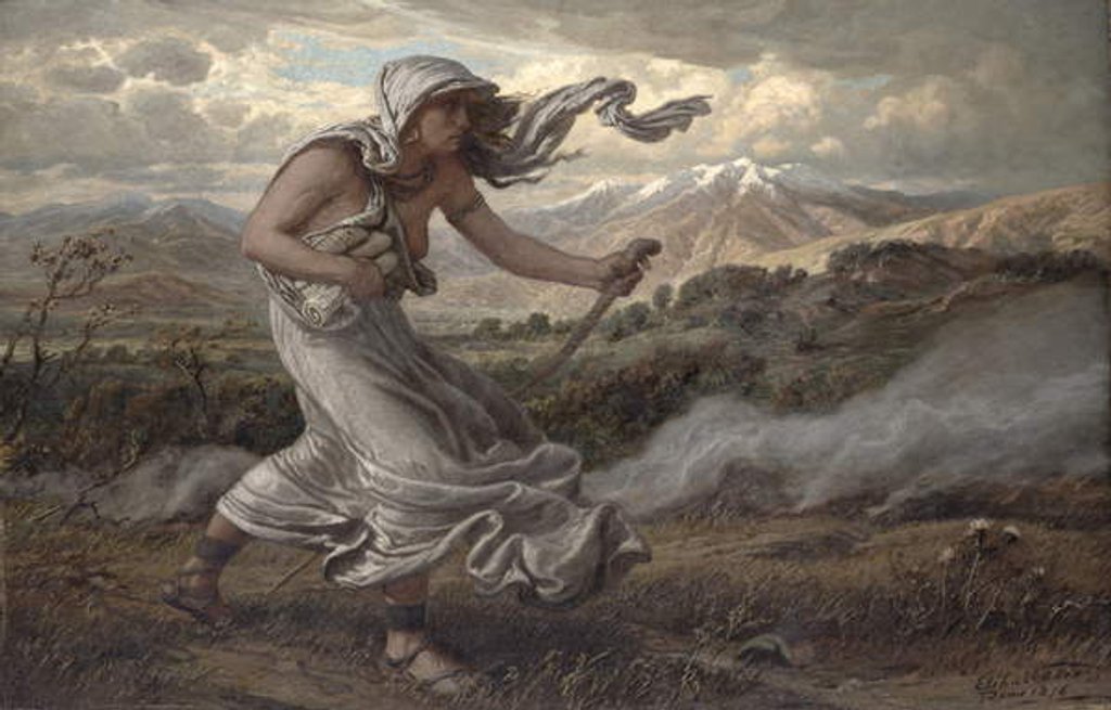 Detail of The Cumaean Sibyl, 1876 by Elihu Vedder