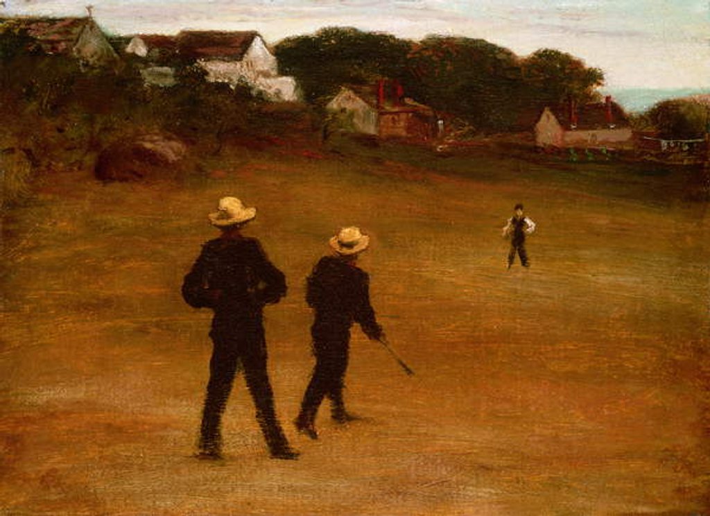 Detail of The Ball Players, 1871 by William Morris Hunt
