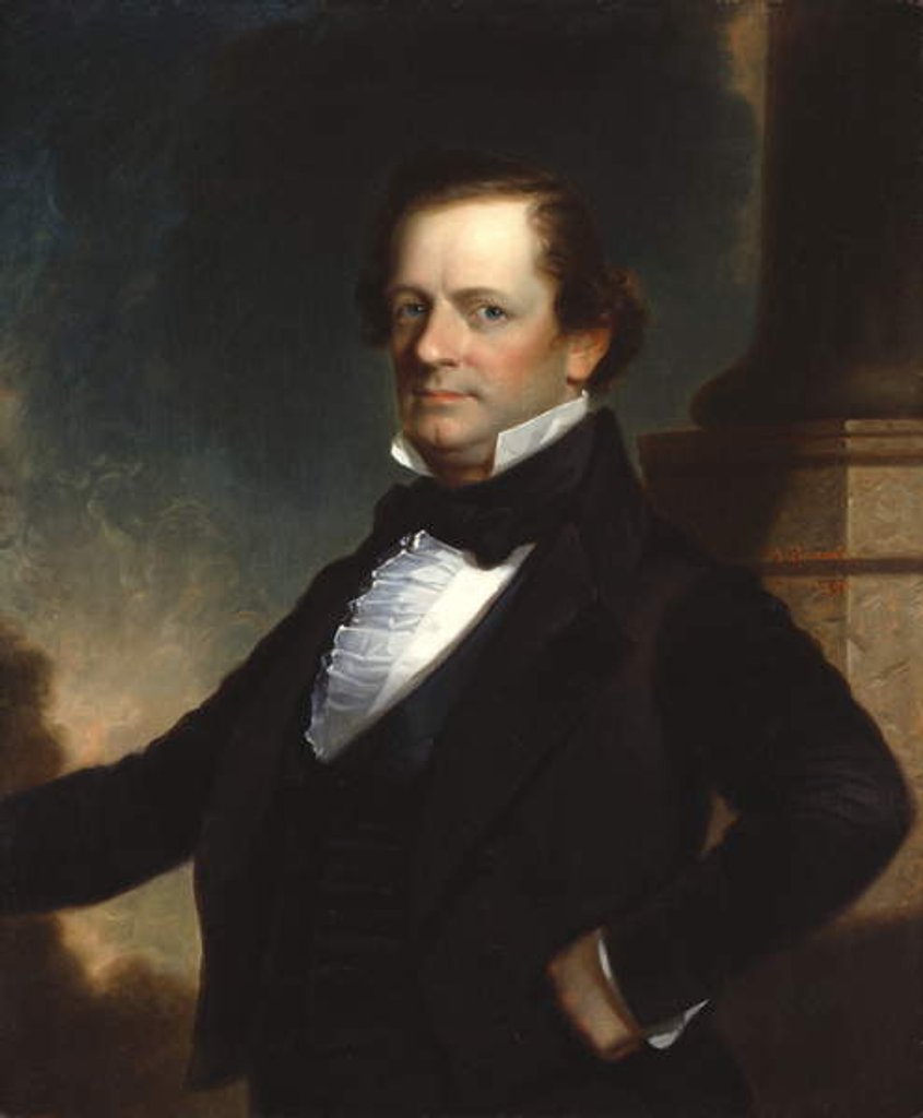 Detail of Henry N. Walker, 1854 by Alvah Bradish