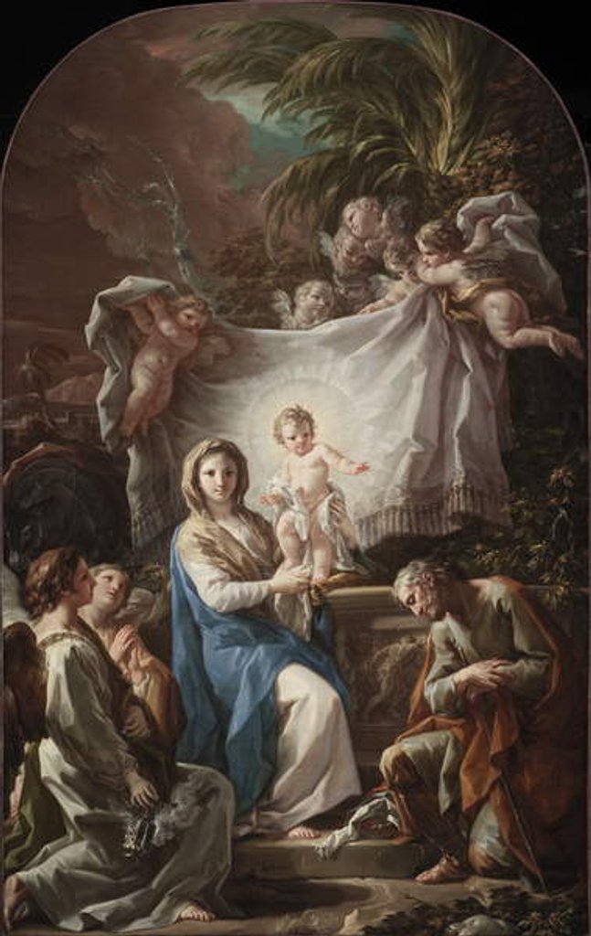Detail of The Rest on the Flight into Egypt by Corrado Giaquinto