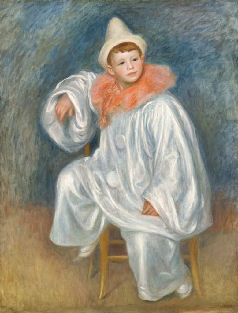 Detail of The White Pierrot, 1901/02 by Pierre Auguste Renoir