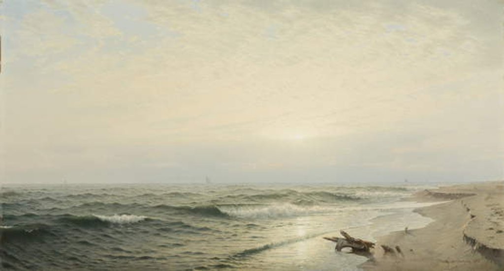 Detail of Beach at Long Branch: Sunrise, 1872 by William Trost Richards