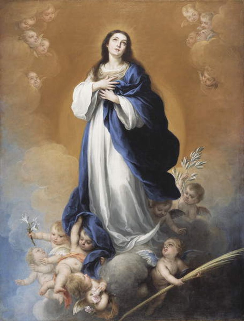 Detail of The Immaculate Conception by Bartolome Esteban Murillo