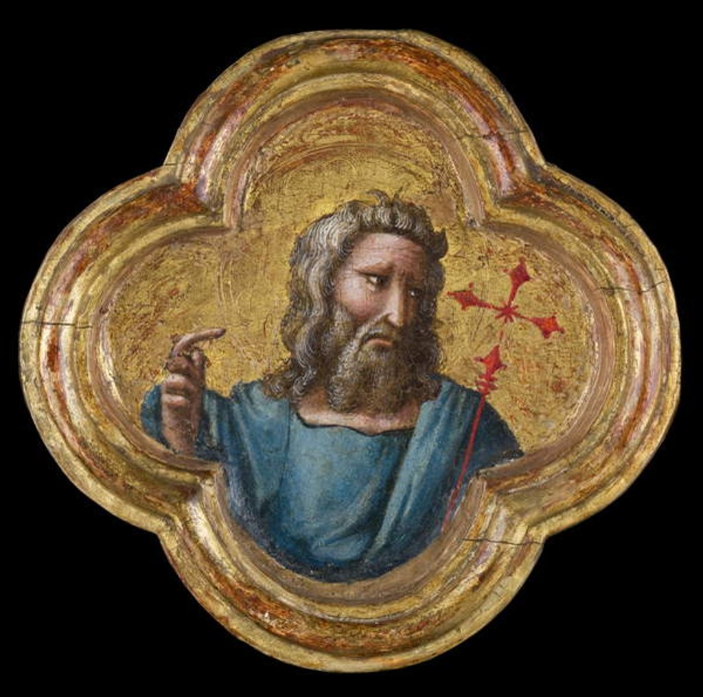 Detail of St. John the Baptist, 1370/77 by Dalmasio di Jacopo Scannabecchi