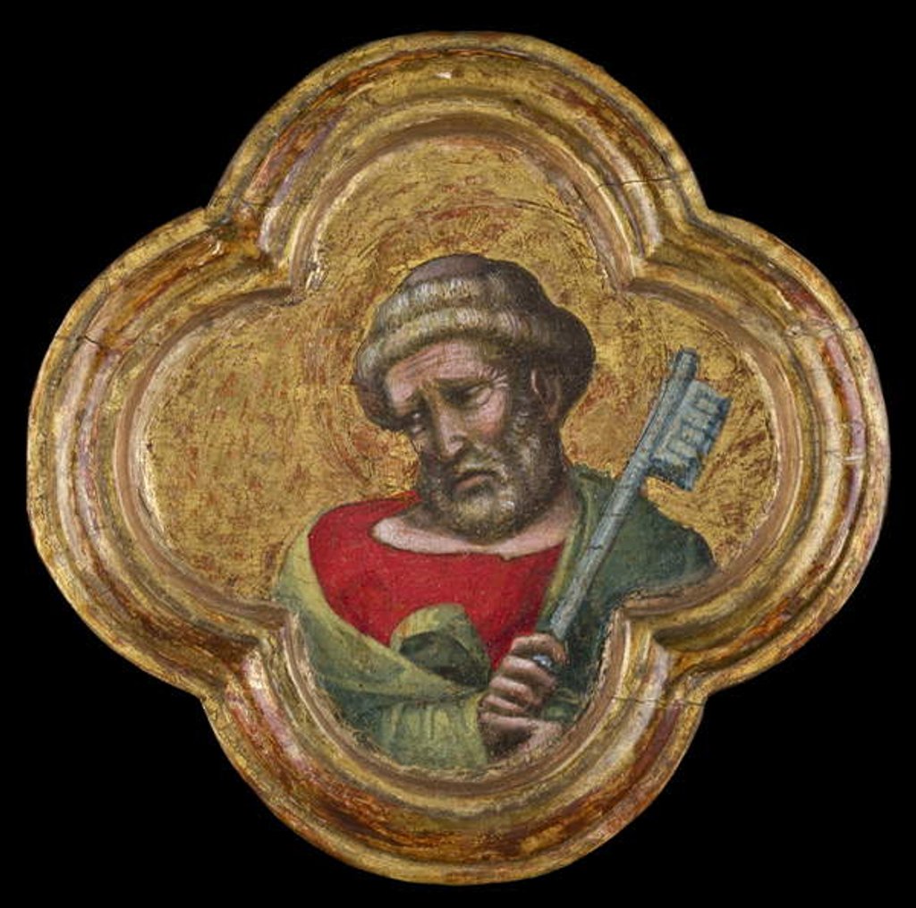 Detail of St. Peter, 1370/77 by Dalmasio di Jacopo Scannabecchi