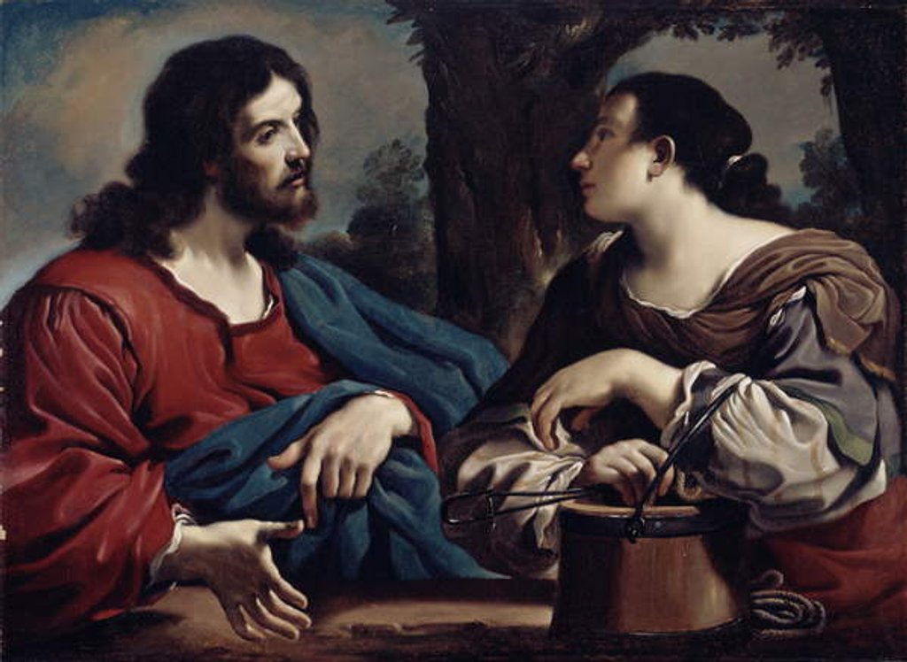 Detail of Christ and the Woman of Samaria, c.1620 by Guercino