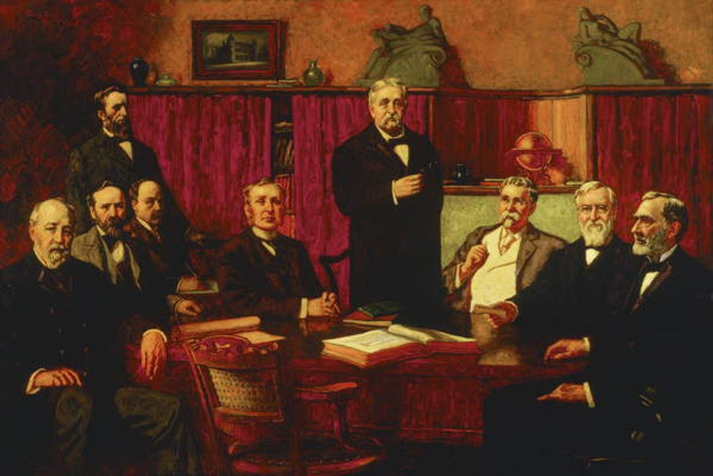 Detail of First Board of Trustees of the Detroit Museum of Art, 1907 by Percy Ives