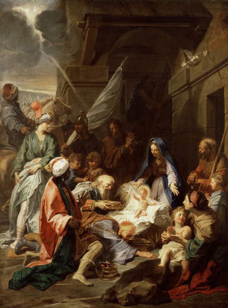 Detail of Adoration of the Magi, 1700/10 by Jean-Baptiste Jouvenet