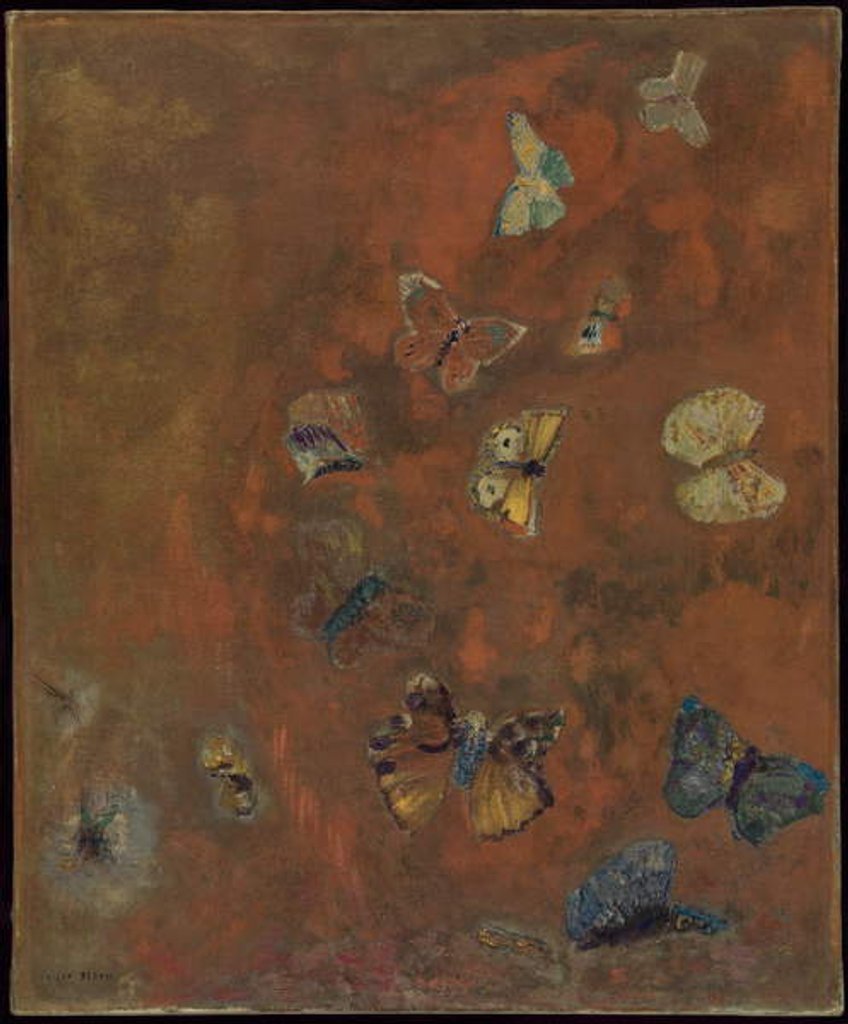 Detail of Evocation of Butterflies, c.1912 by Odilon Redon