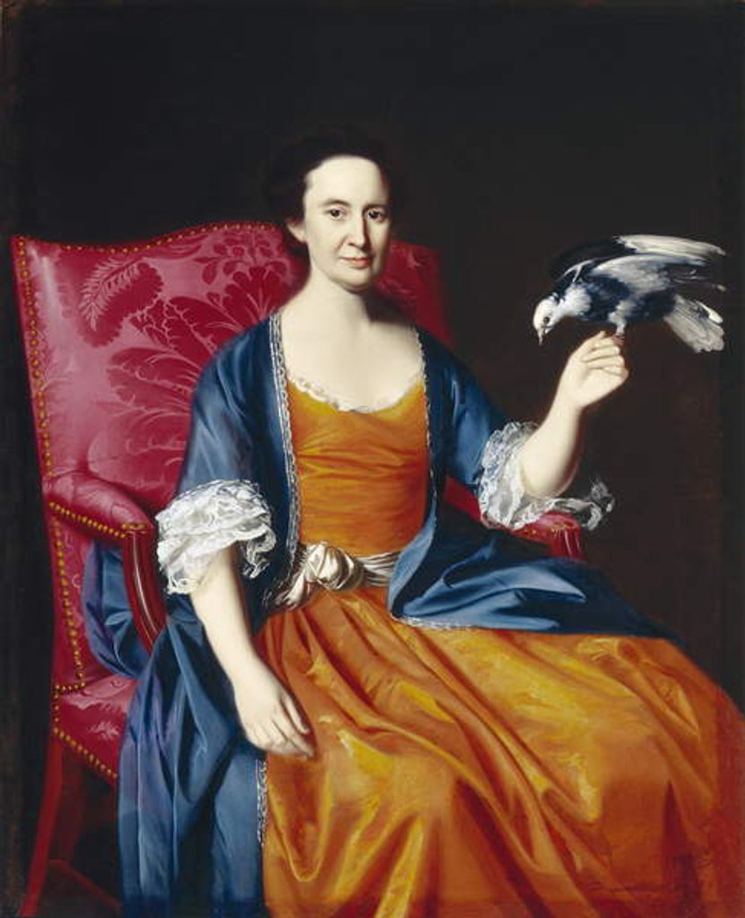 Detail of Mrs. Benjamin Hallowell, 1766/67 by John Singleton Copley
