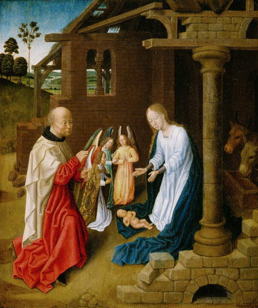 Detail of Adoration of the Christ Child by Master of San Ildefonso