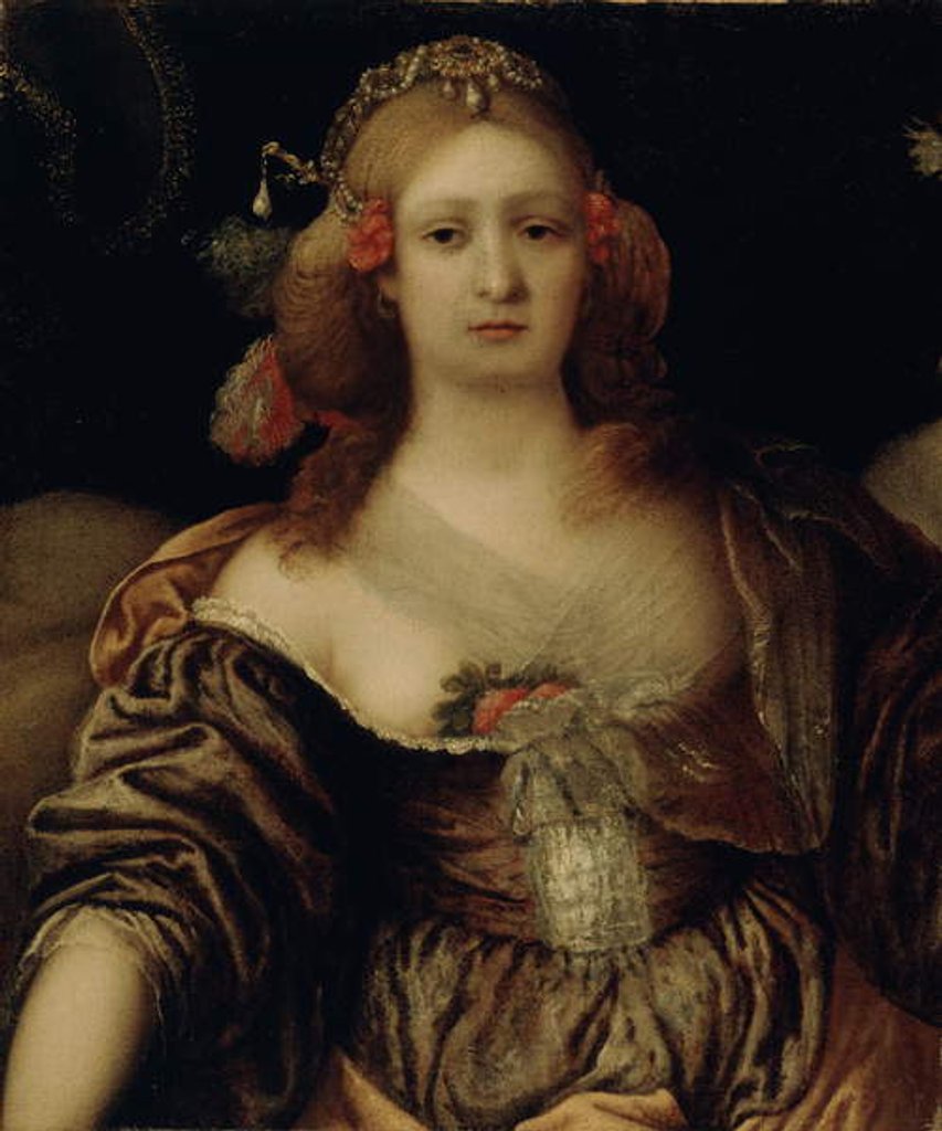 Detail of Portrait of a Young Woman by Girolamo Forabosco