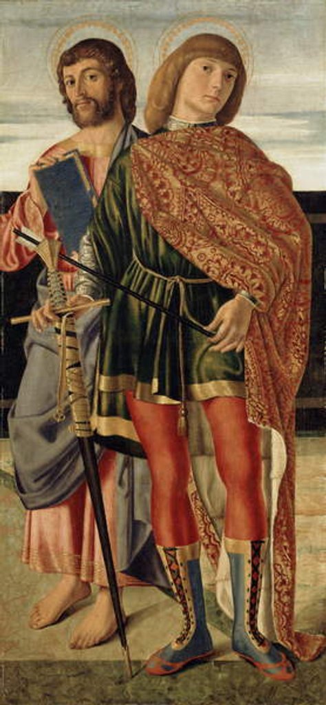 Detail of St. Matthew and St. Sebastian, c.1499 by Cristoforo Caselli