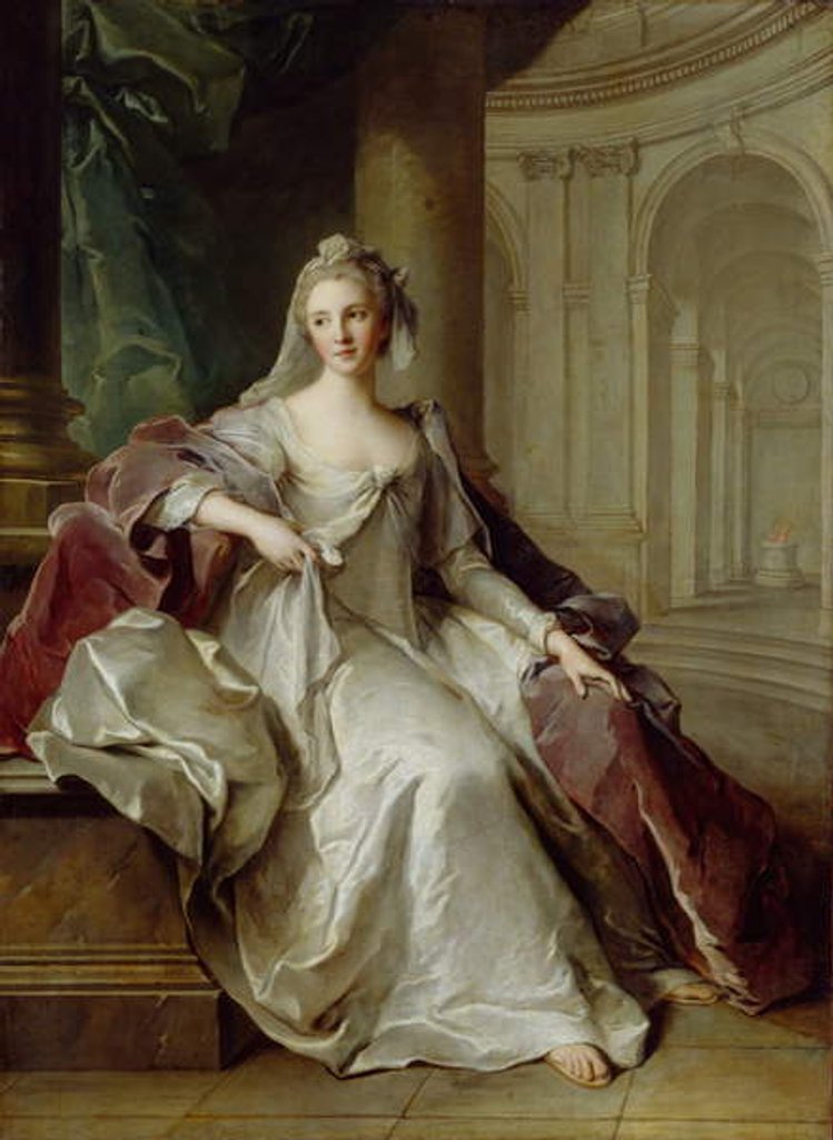 Detail of Madame Henriette de France as a Vestal Virgin, c.1749 by Jean-Marc Nattier