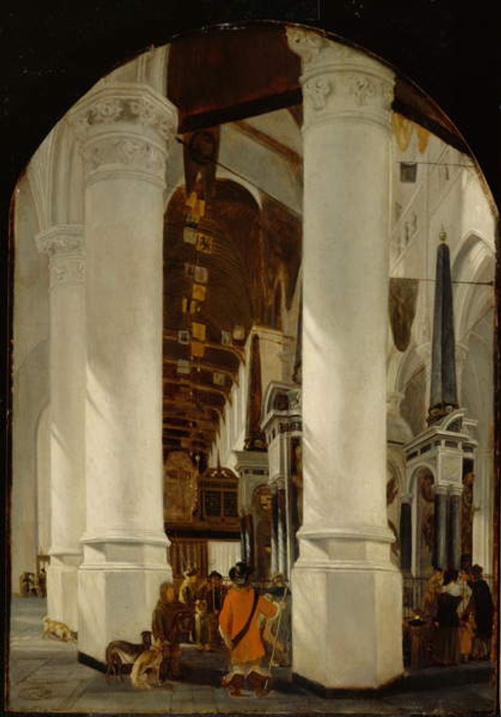 Detail of The Nieuwe Kerk at Delft with the Tomb of Willem the Silent, c.1650/51 by Emanuel de Witte