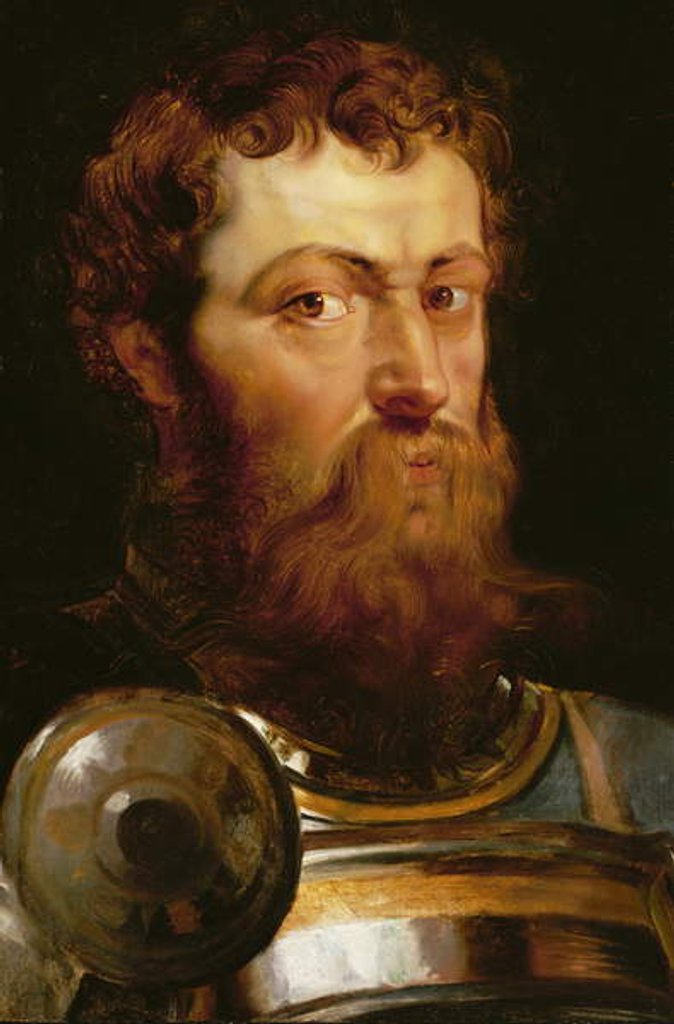 Detail of The Commander's Head by Peter Paul Rubens